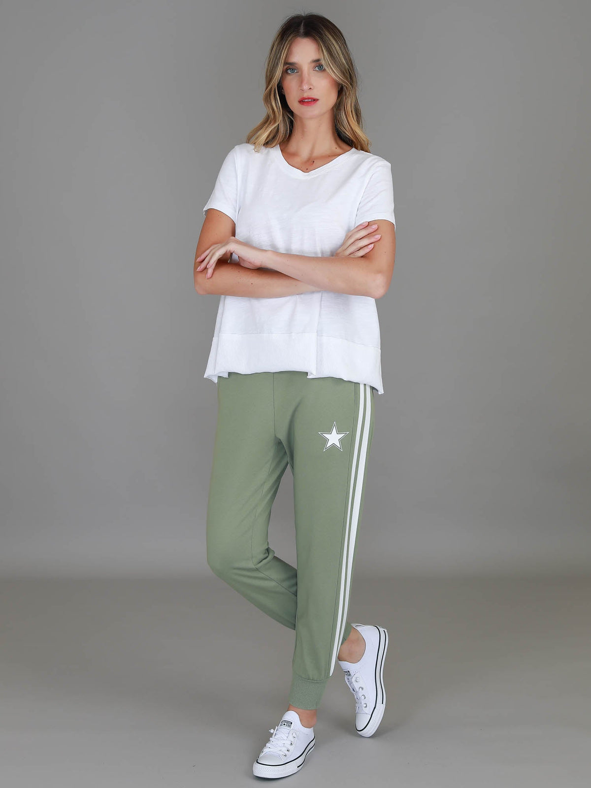 Gerry | Women's Superstar Stripe Tapered Sweatpants – French Terry