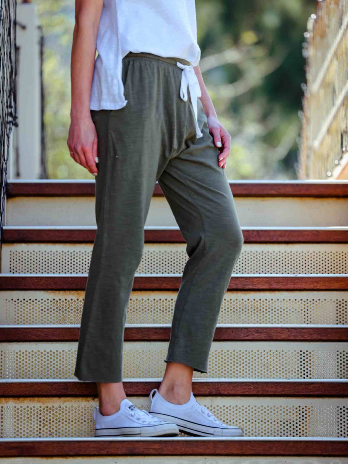 Ariel | Women's Straight Leg Jogger Pants – Cotton Jersey