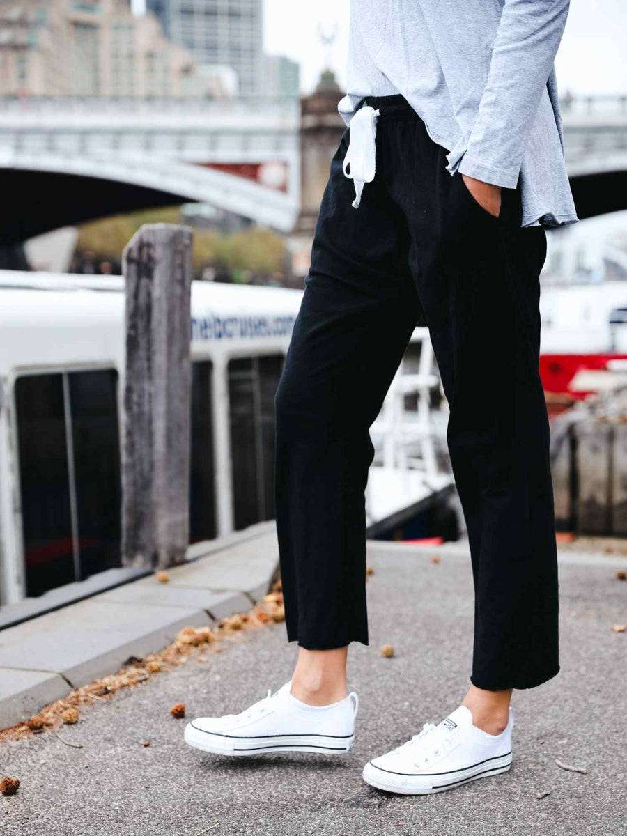 Ariel | Women's Straight Leg Jogger Pants – Cotton Jersey