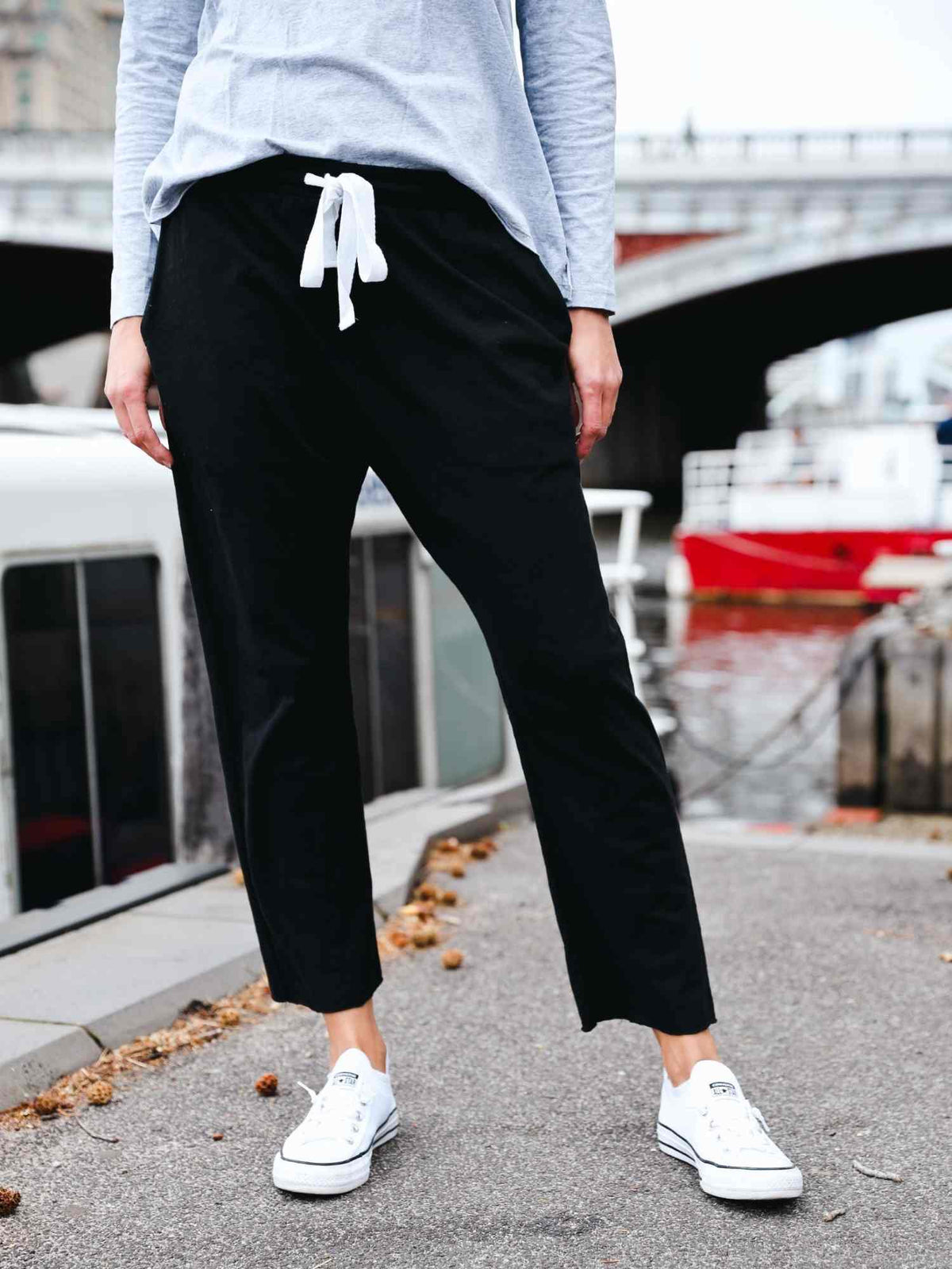 Ariel | Women's Straight Leg Jogger Pants – Cotton Jersey