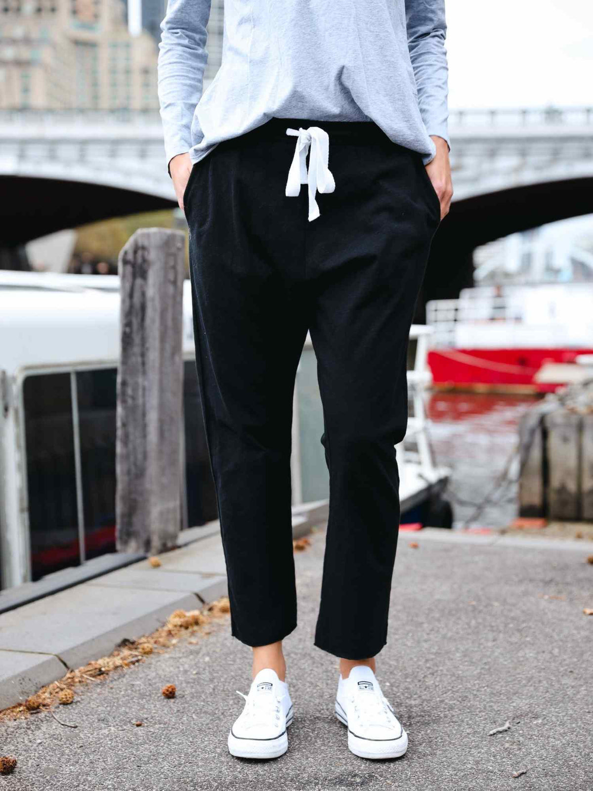 Ariel | Women's Straight Leg Jogger Pants – Cotton Jersey