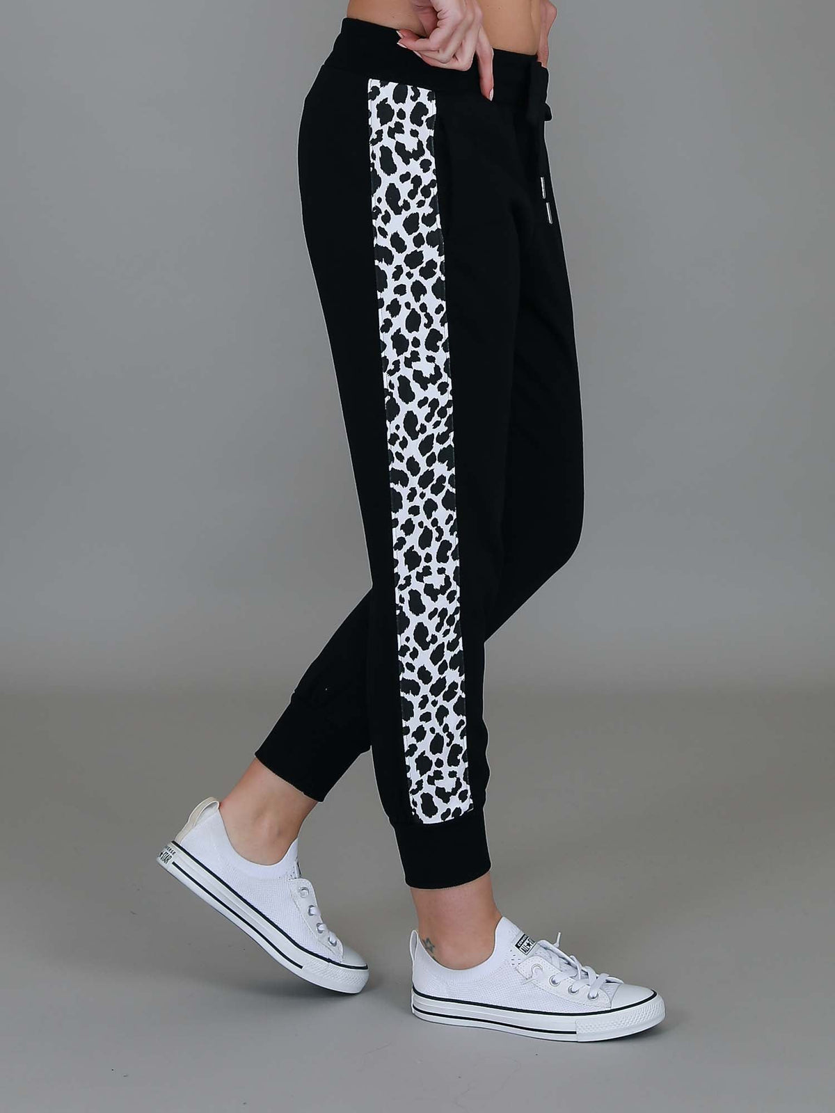 Theresa Leopard Panel Sweatpants