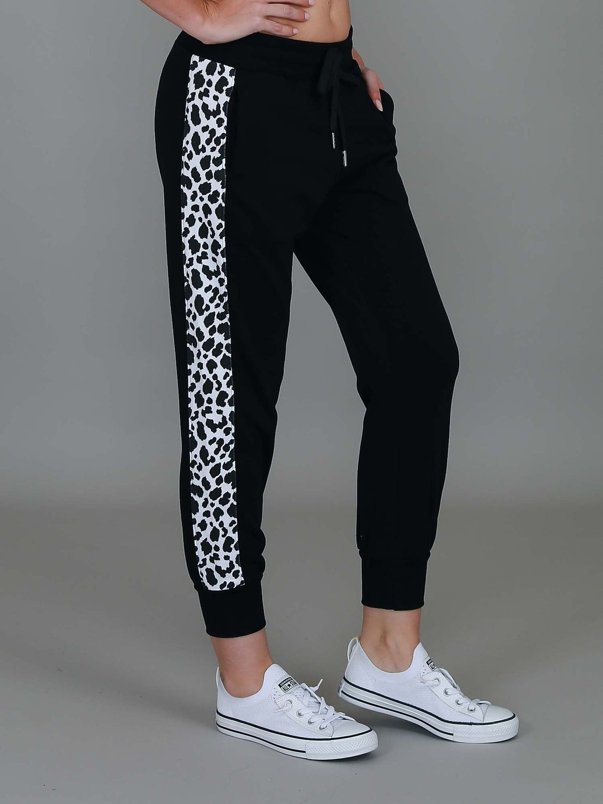 Theresa Leopard Panel Sweatpants