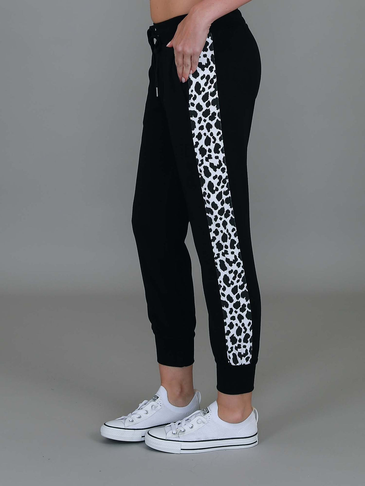 Theresa Leopard Panel Sweatpants