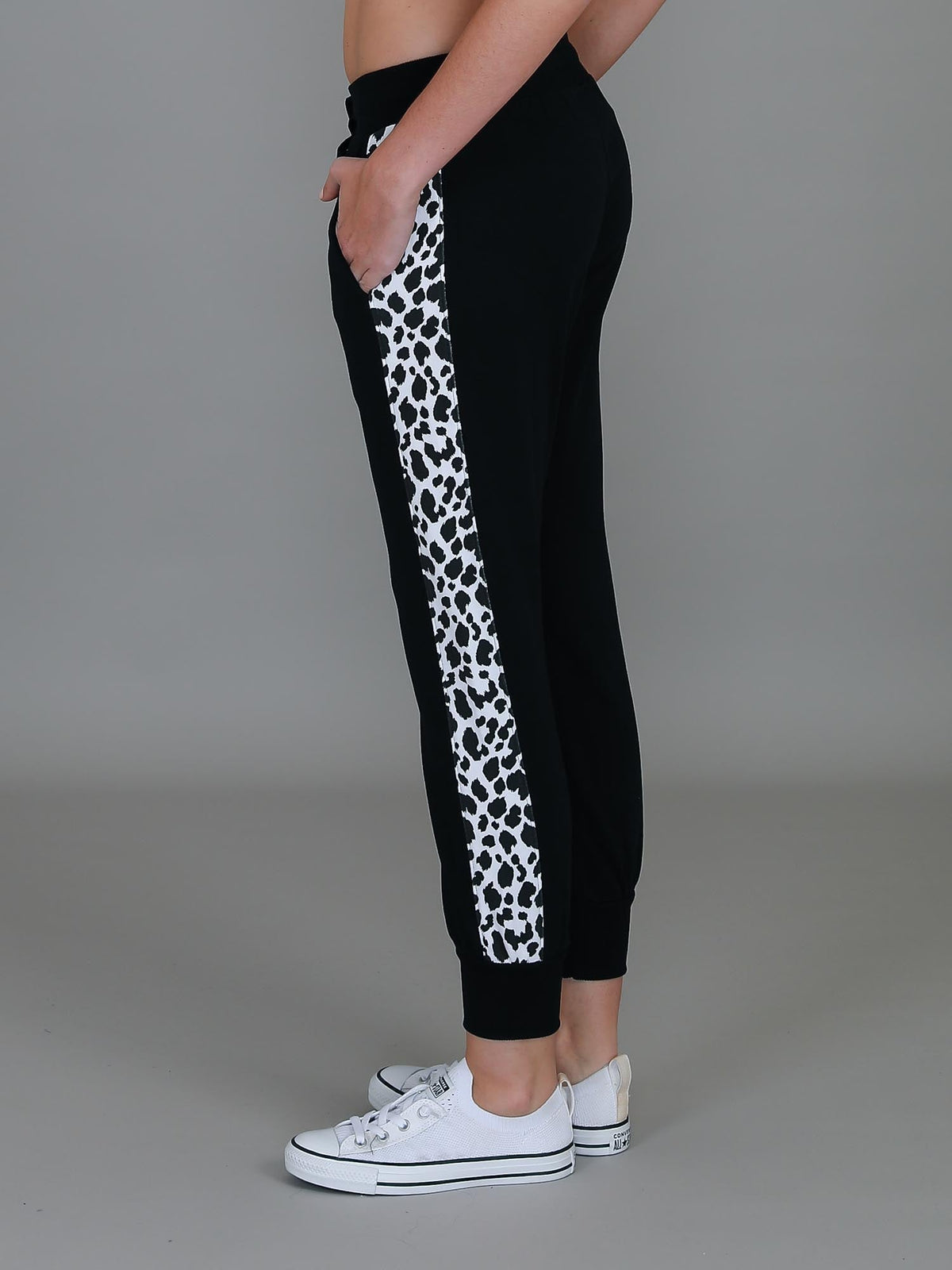 Theresa Leopard Panel Sweatpants