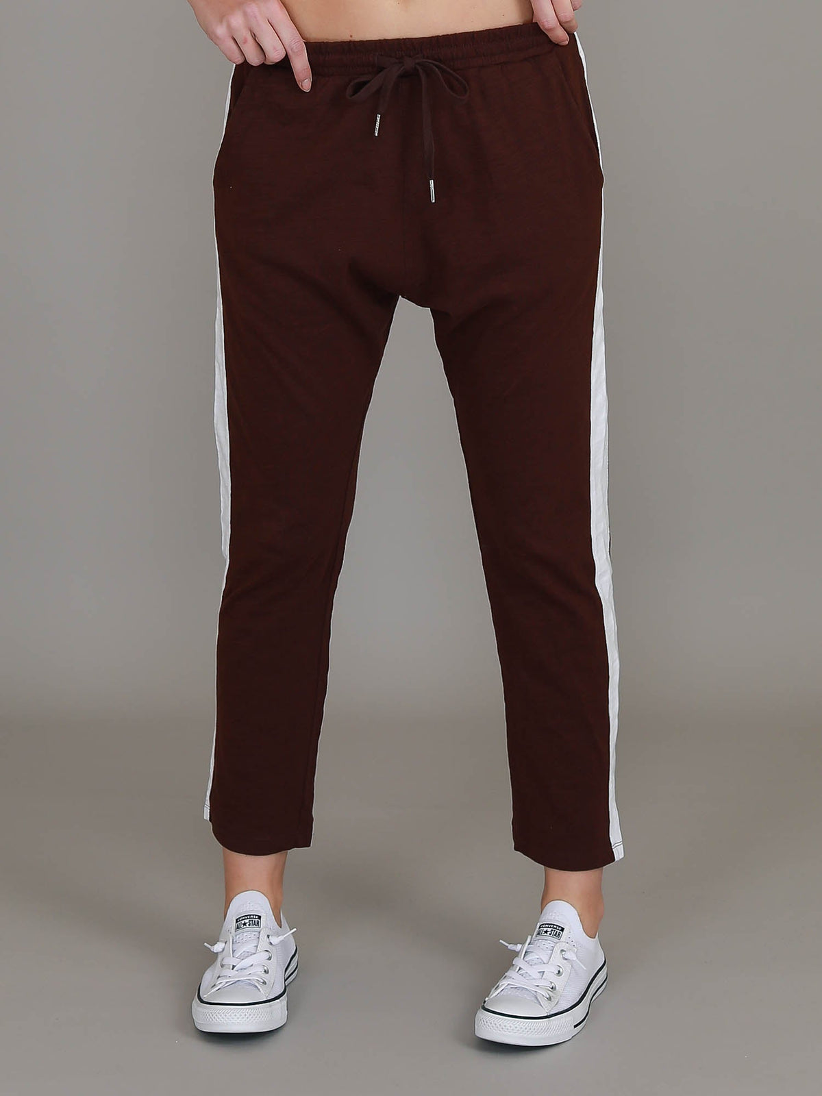 Arieta | Women's Stripe Joggers – Cotton Jersey