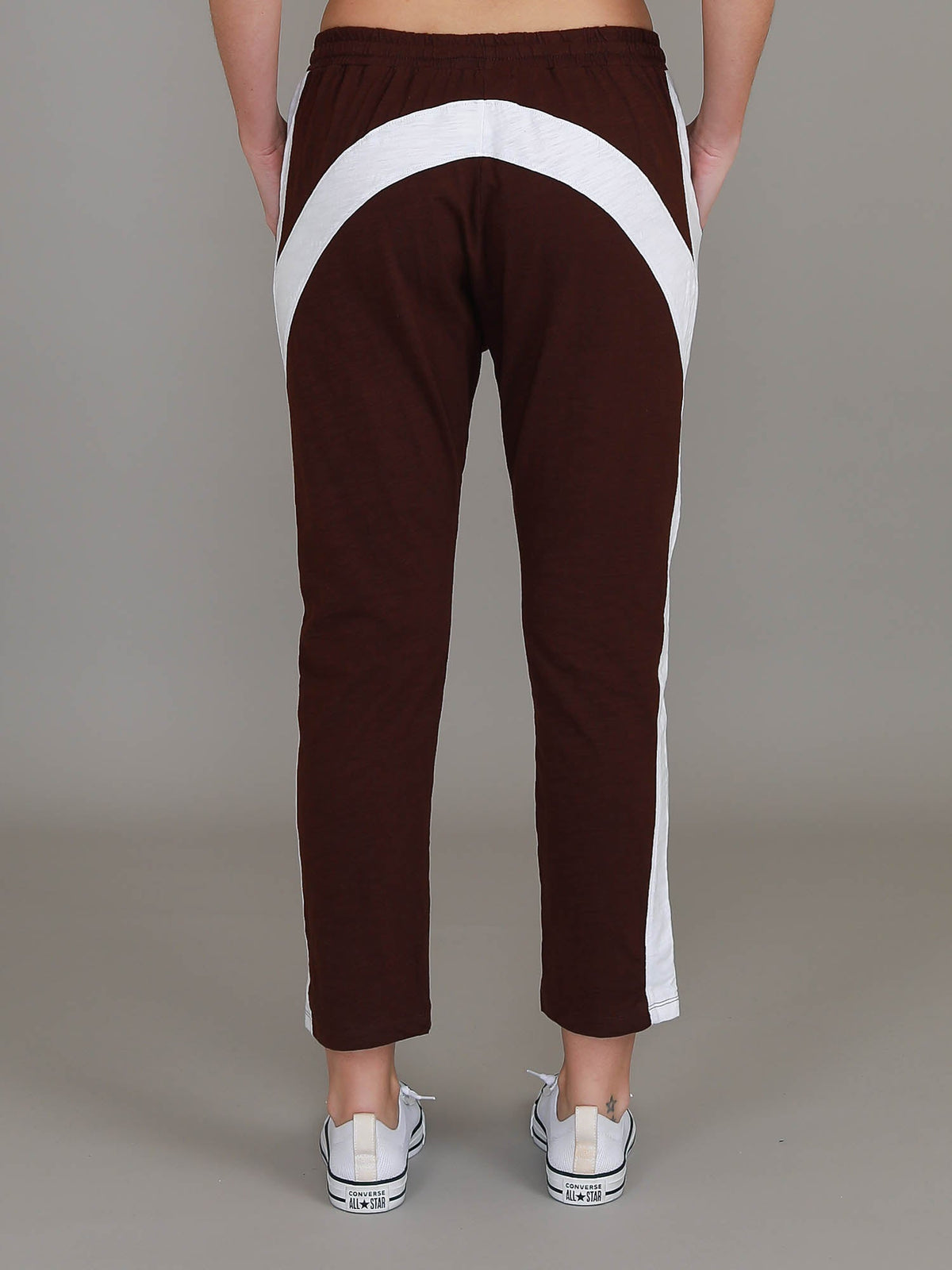 Arieta | Women's Stripe Joggers – Cotton Jersey