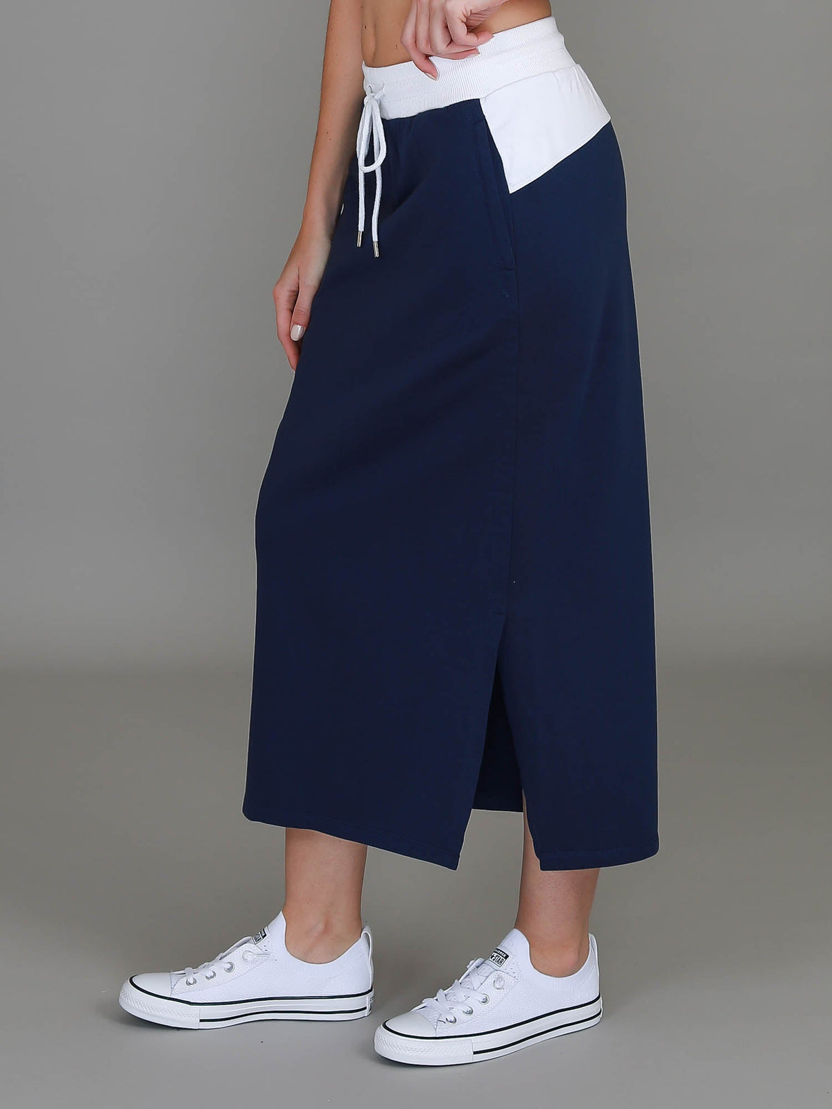 Airlie | Women's Midi Skirt – Cotton French Terry