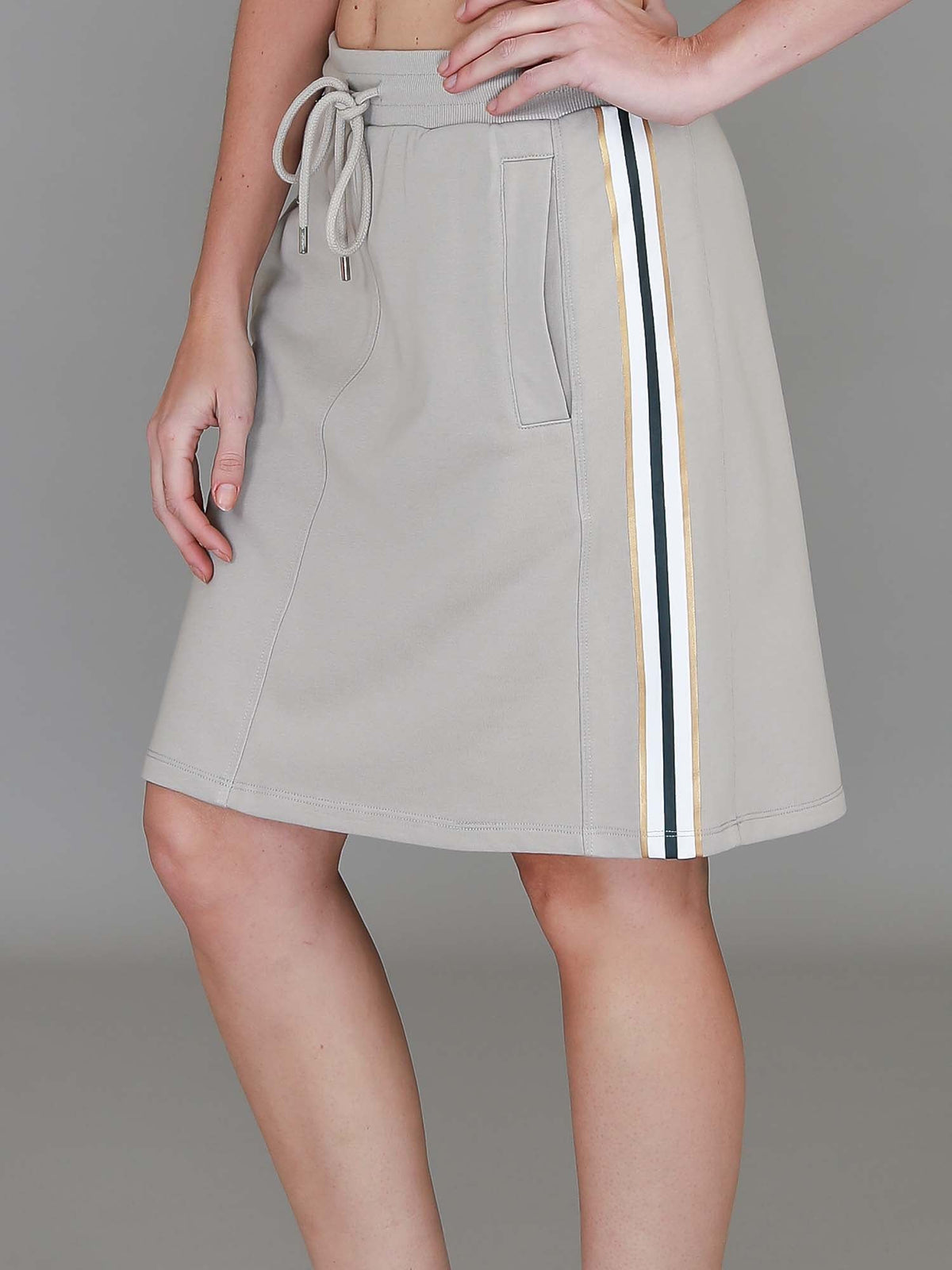 Cher | Women's Stripe Terry Mini Skirt – French Terry
