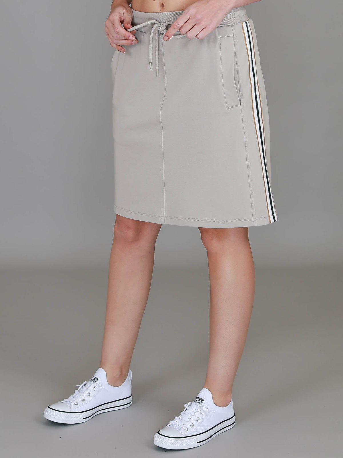 Cher | Women's Stripe Terry Mini Skirt – French Terry