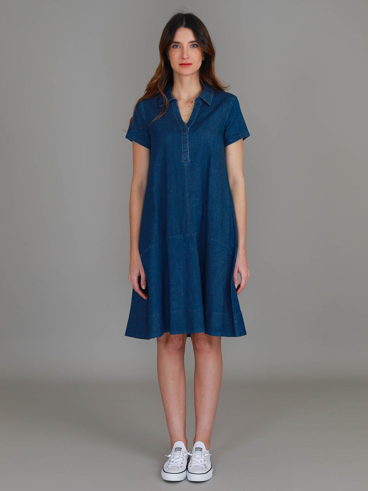 Tibby | Women's Denim Dress – Cotton