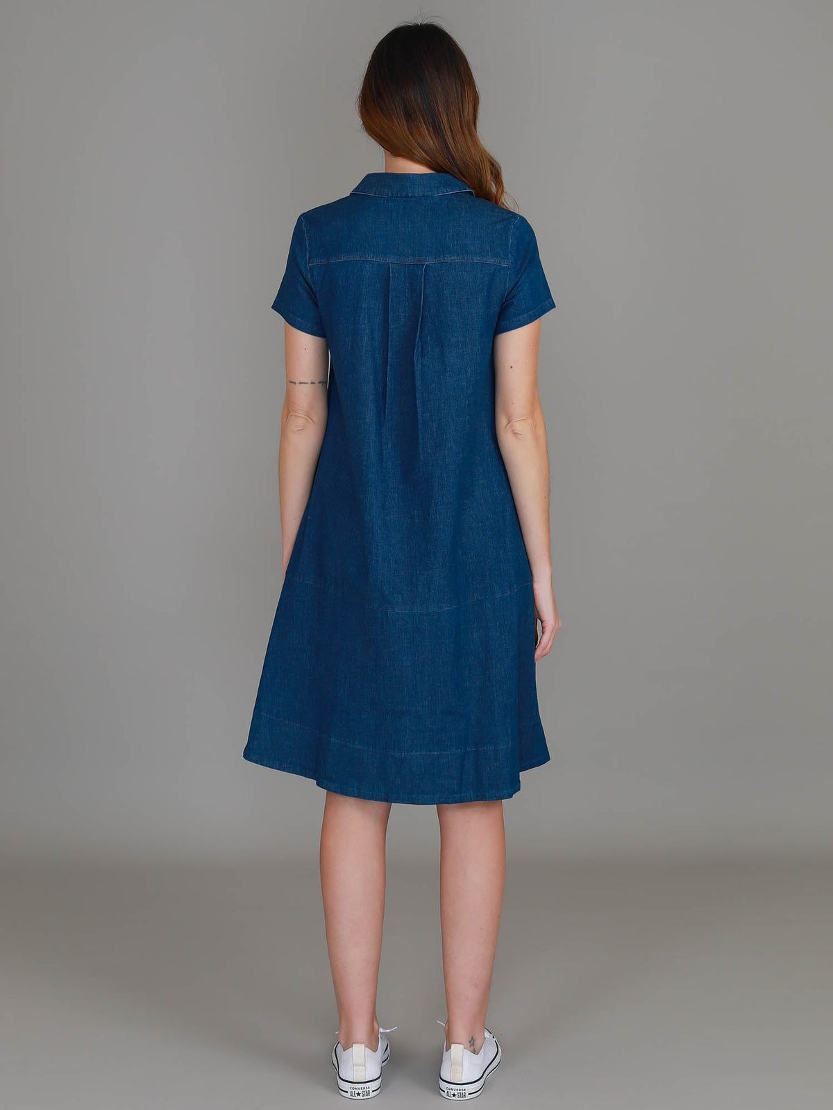 Tibby | Women's Denim Dress – Cotton