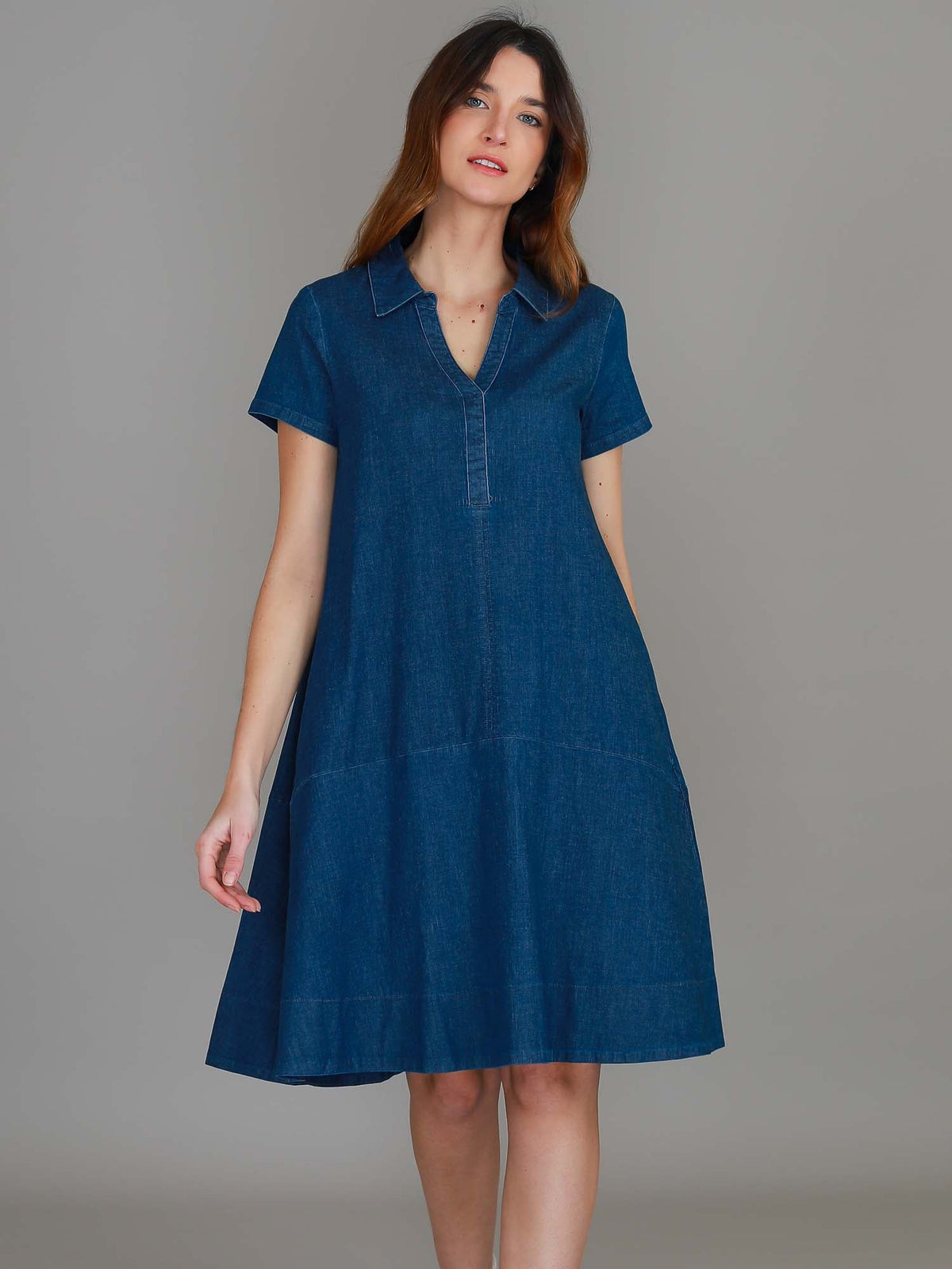 Tibby | Women's Denim Dress – Cotton