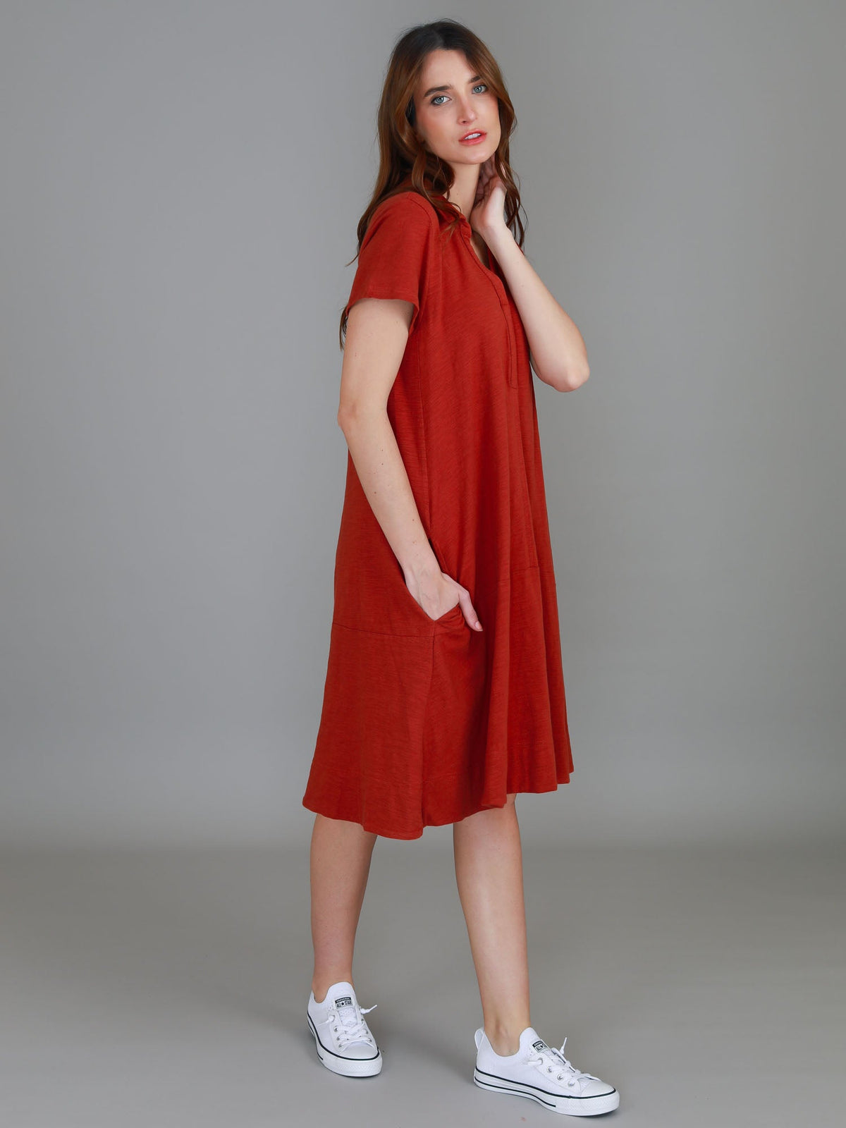 Tibby | Women's Short Sleeve Polo Dress – Cotton Jersey