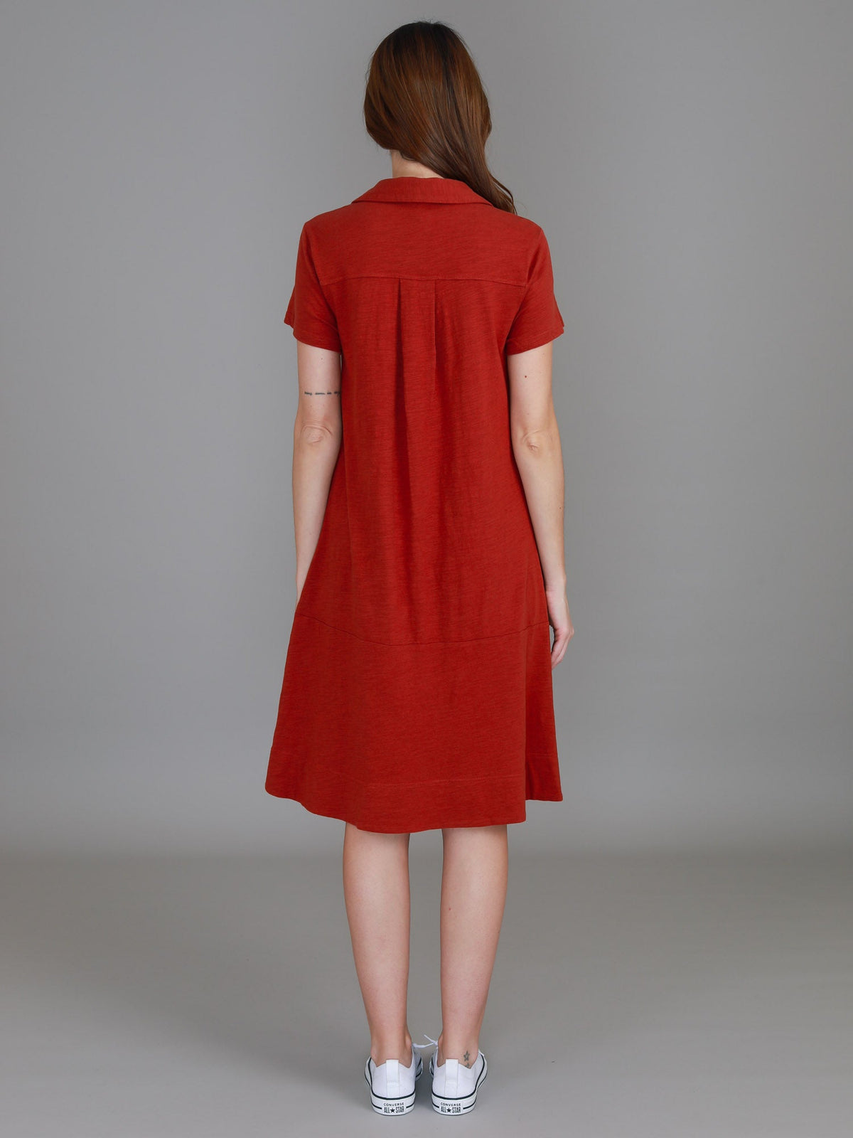 Tibby | Women's Short Sleeve Polo Dress – Cotton Jersey