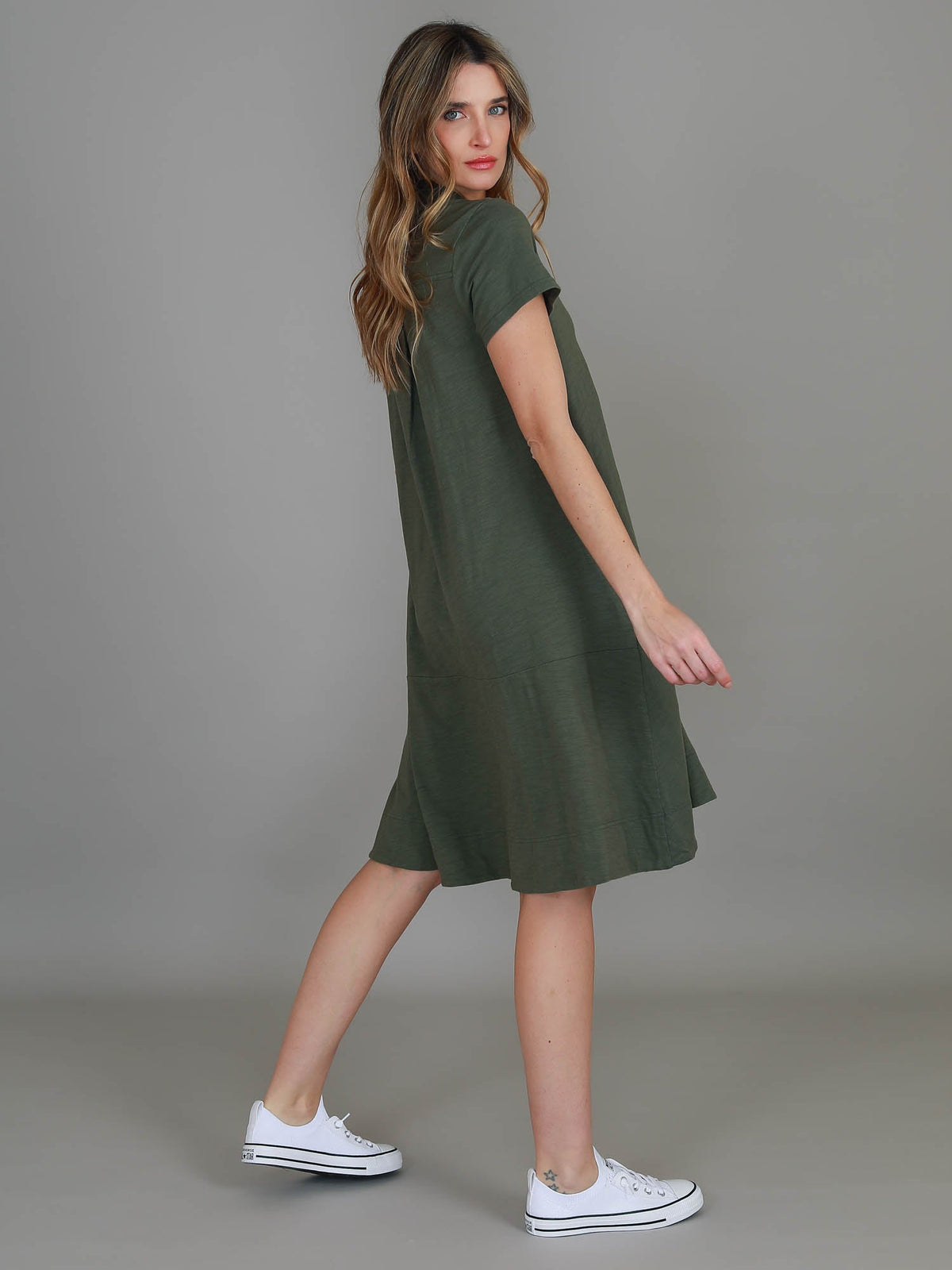 Tibby | Women's Short Sleeve Polo Dress – Cotton Jersey