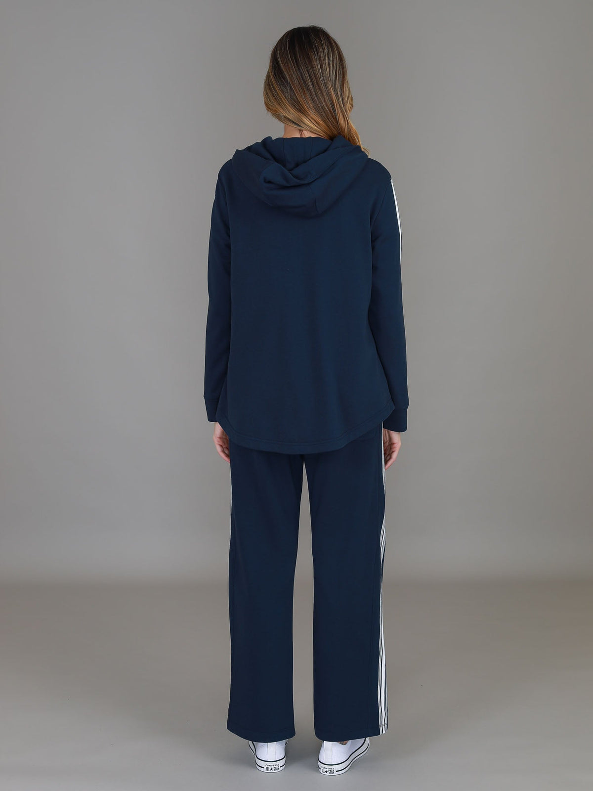 Delta | Women's Curved Hem Hoodie Jacket – Cotton French Terry