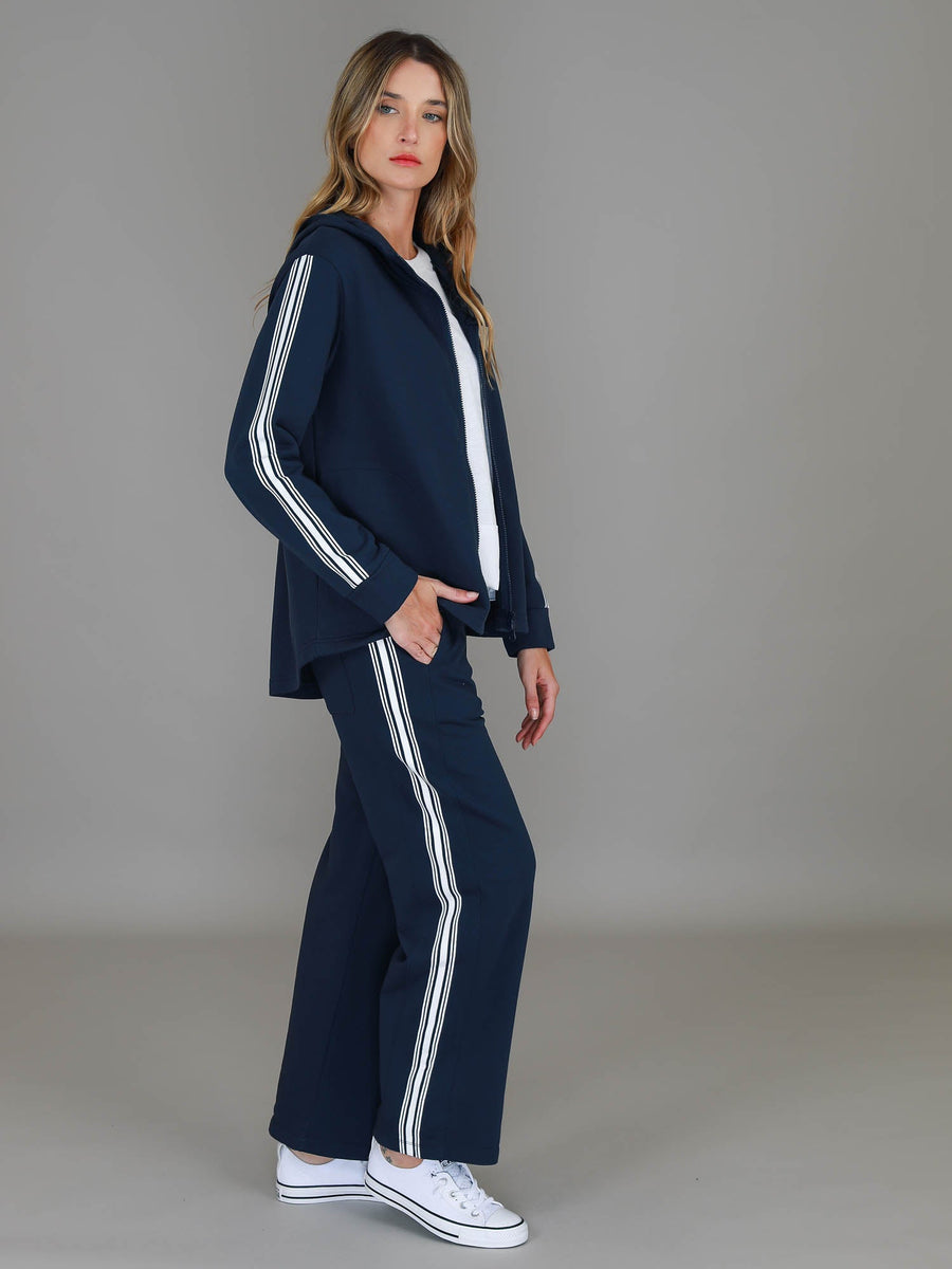 Delta | Women's Curved Hem Hoodie Jacket – Cotton French Terry
