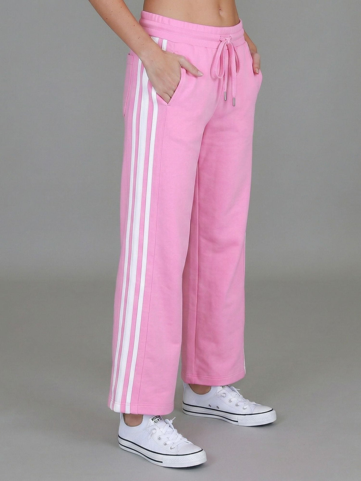 Robin | Women's Stripe Straight Leg Sweatpants – French Terry