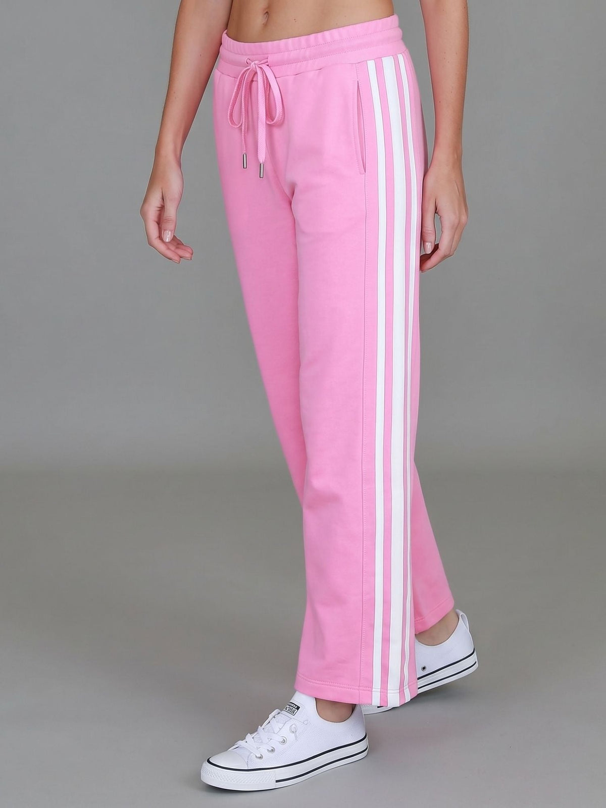 Robin | Women's Stripe Straight Leg Sweatpants – French Terry