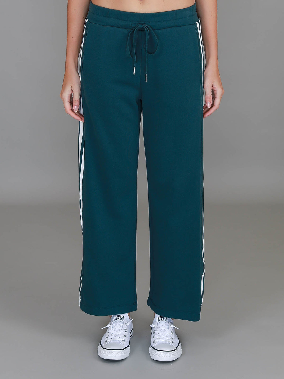 Robin | Women's Stripe Straight Leg Sweatpants – French Terry