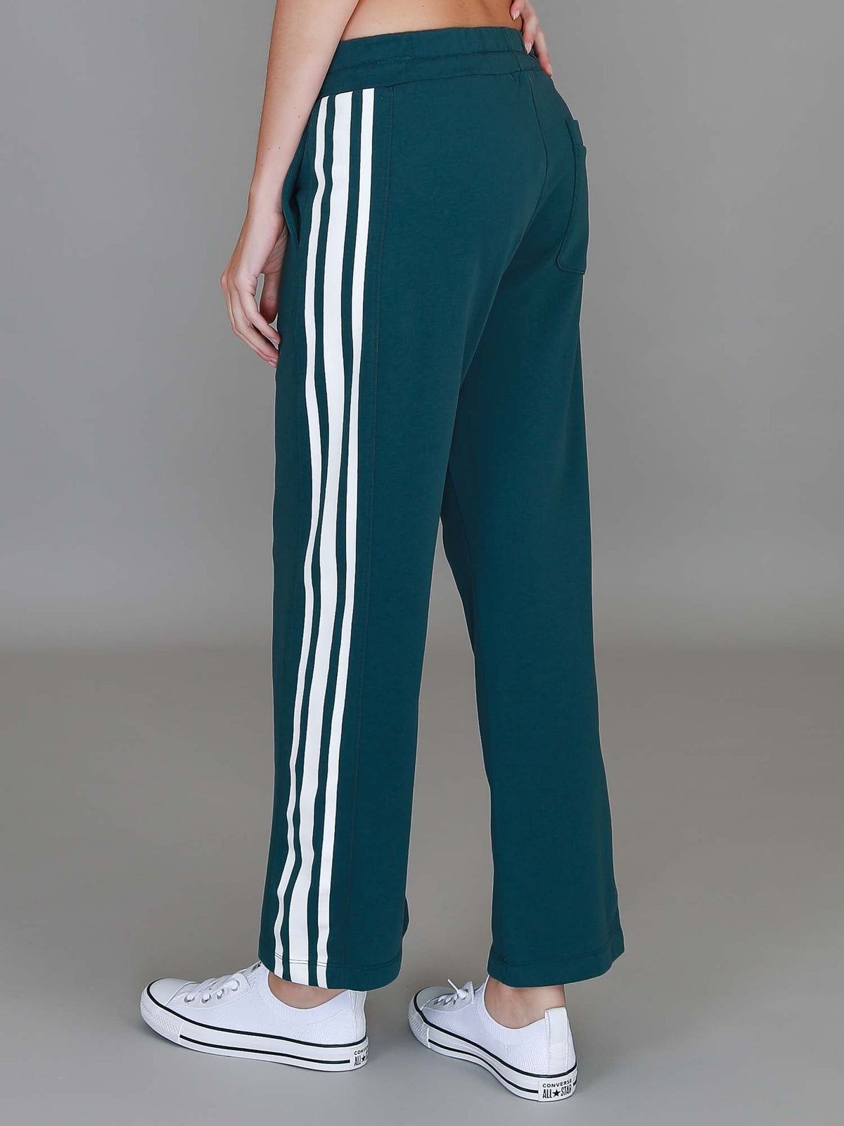 Robin | Women's Stripe Straight Leg Sweatpants – French Terry