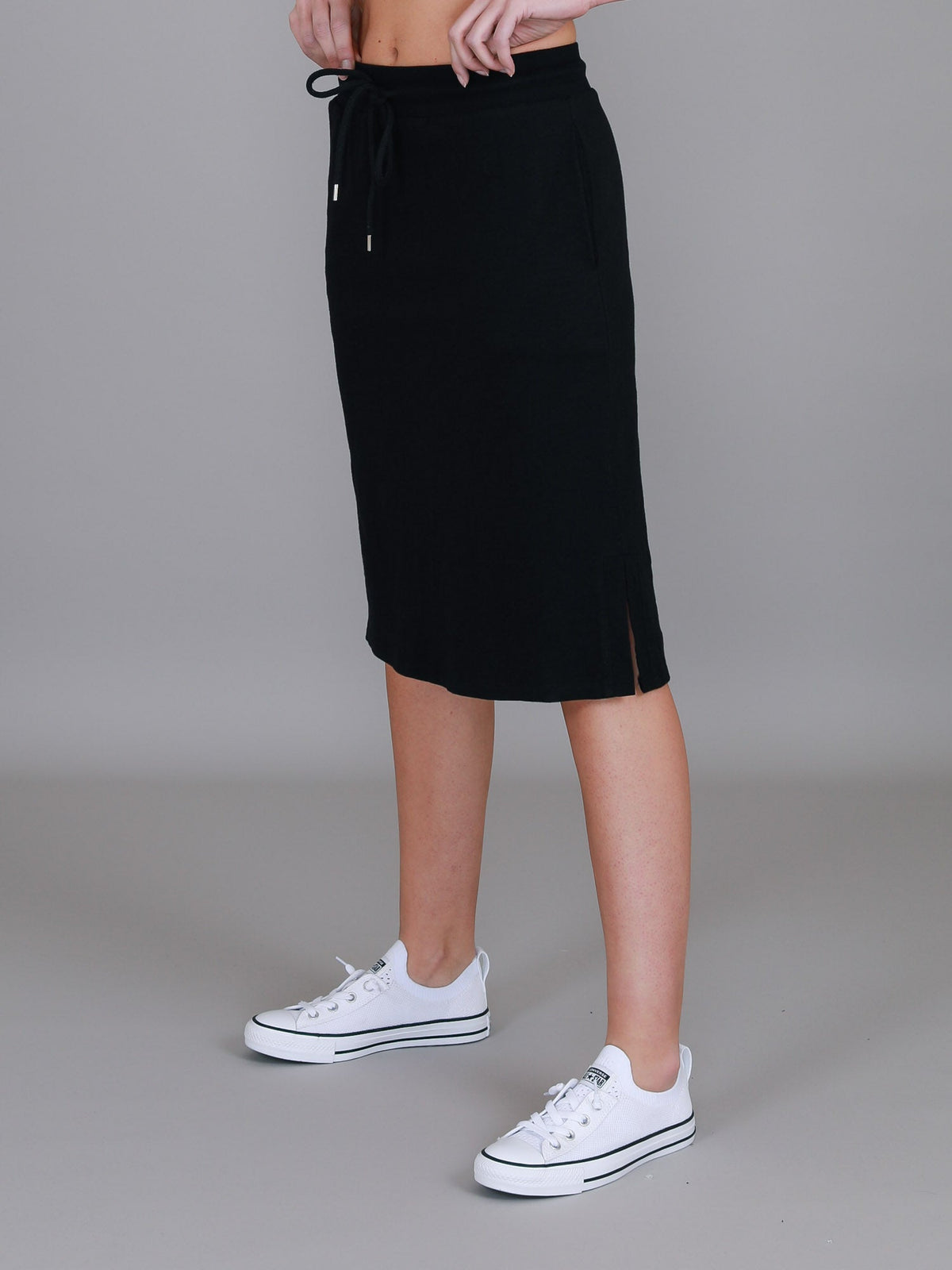 Kiama | Women's Drawstring Pencil Skirt – Cotton Jersey