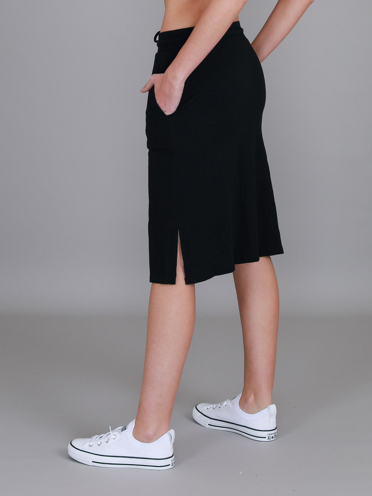 Kiama | Women's Drawstring Pencil Skirt – Cotton Jersey