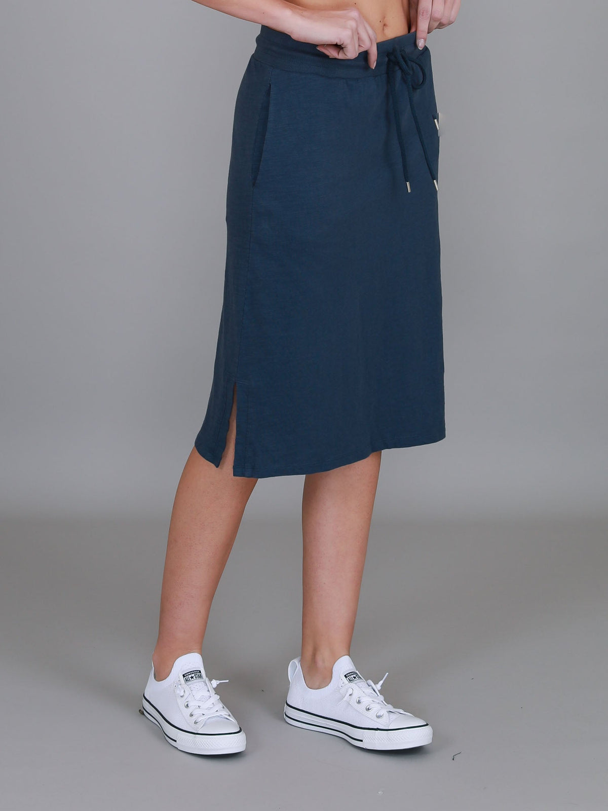 Kiama | Women's Drawstring Pencil Skirt – Cotton Jersey