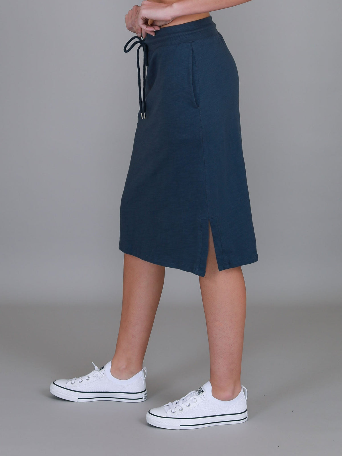 Kiama | Women's Drawstring Pencil Skirt – Cotton Jersey
