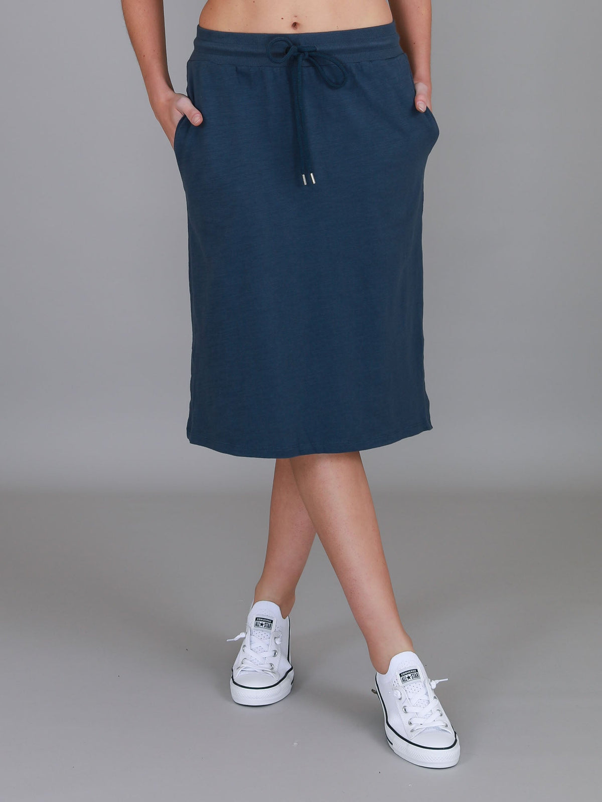 Kiama | Women's Drawstring Pencil Skirt – Cotton Jersey