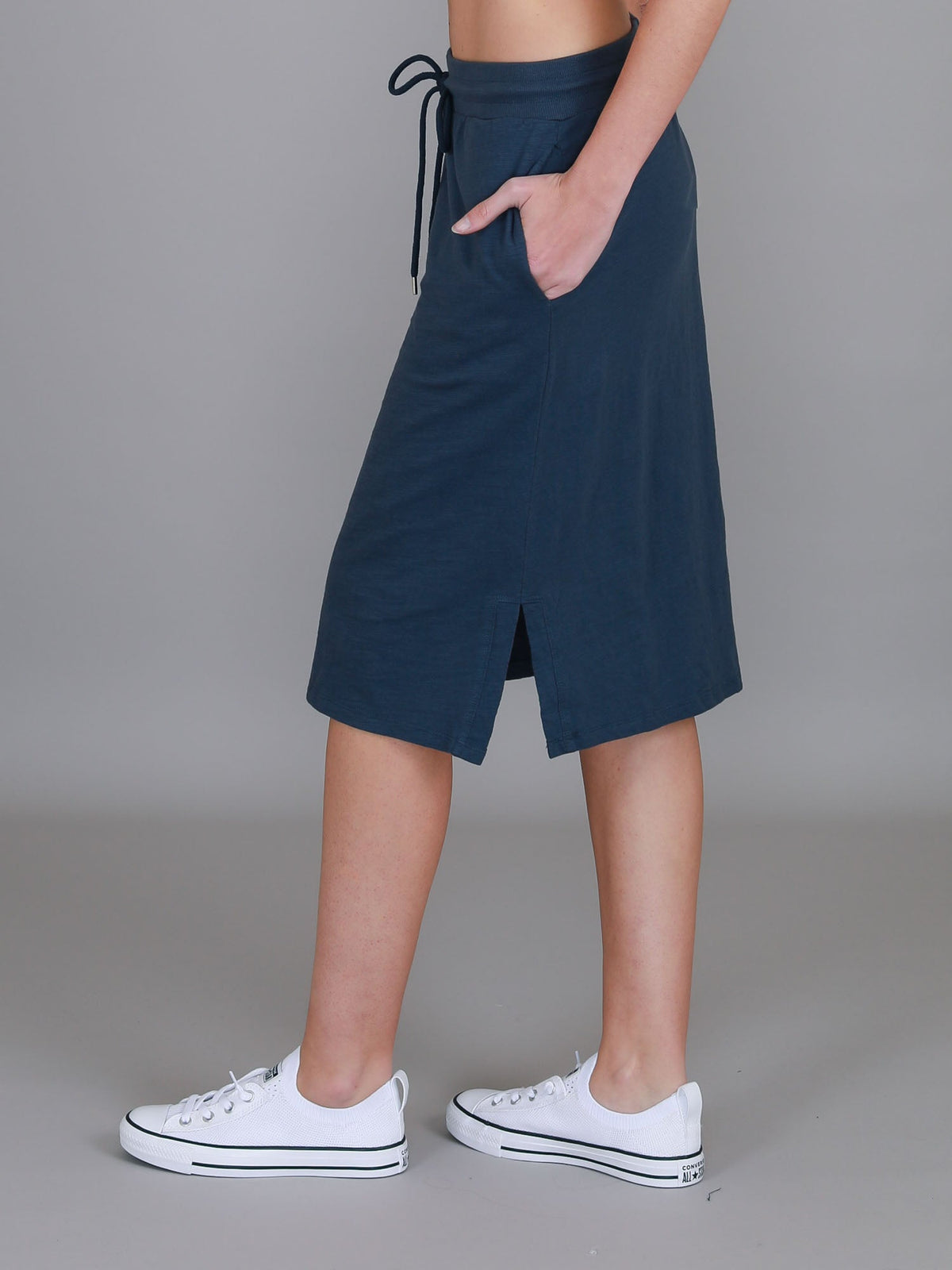 Kiama | Women's Drawstring Pencil Skirt – Cotton Jersey