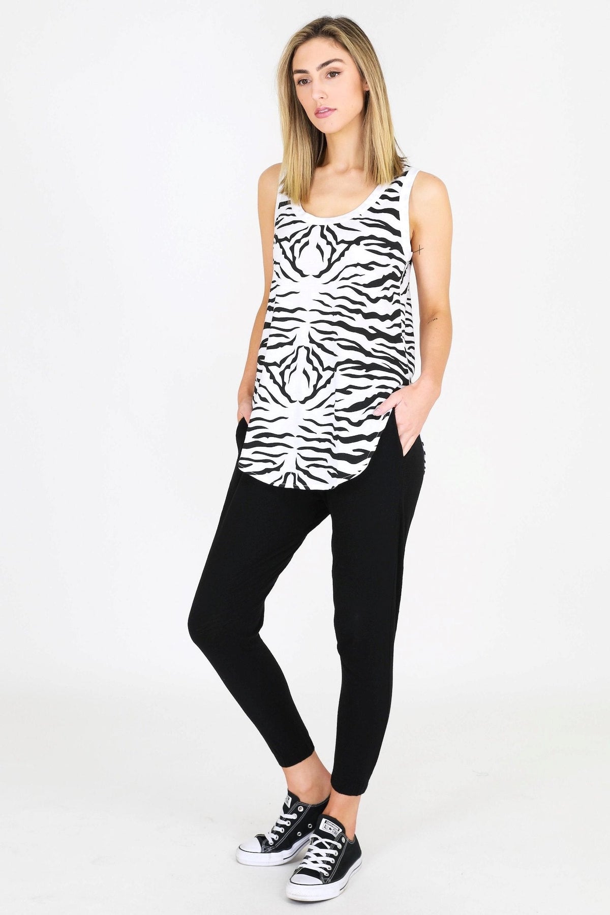 Eloise Zebra Print Tank Top (Sale)