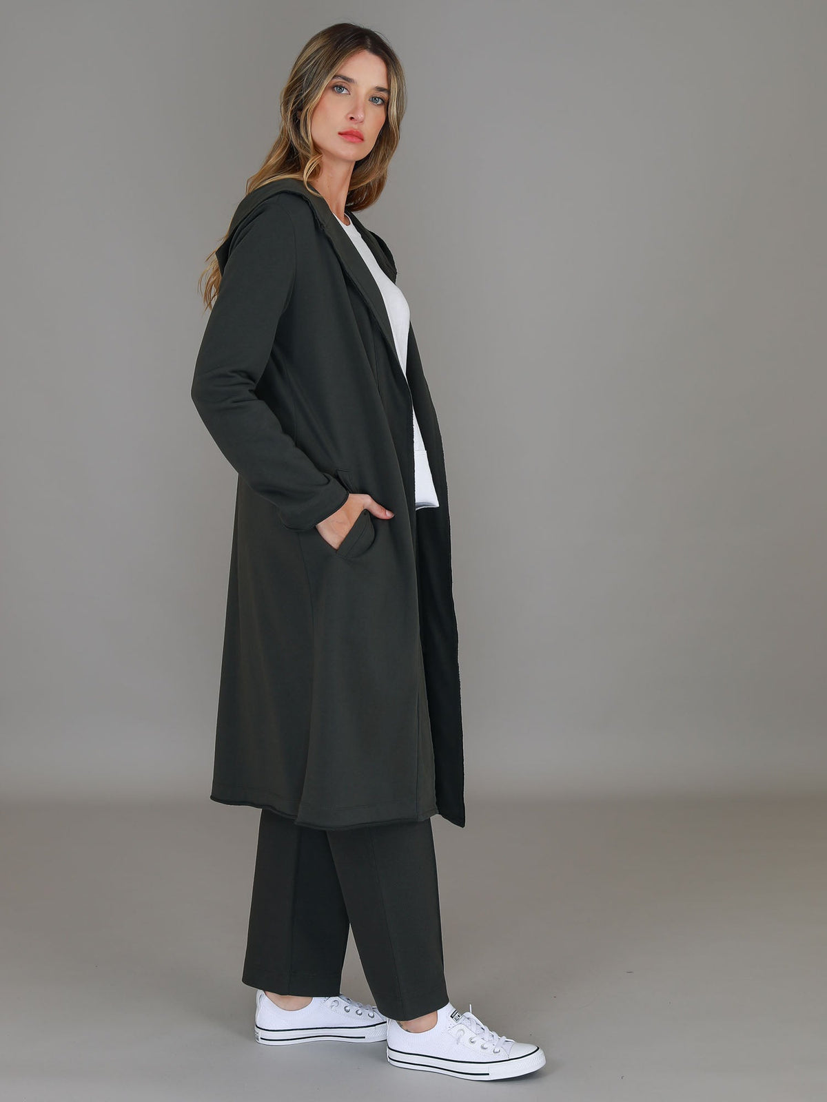 Salisbury | Women's Long Jacket – Cotton French Terry
