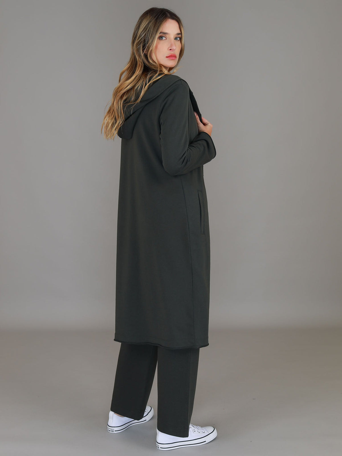 Salisbury | Women's Long Jacket – Cotton French Terry