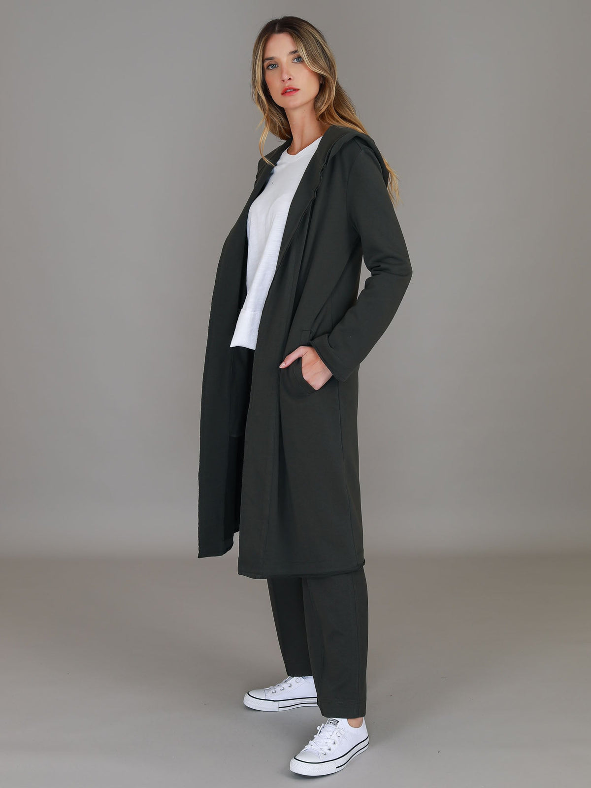 Salisbury | Women's Long Jacket – Cotton French Terry