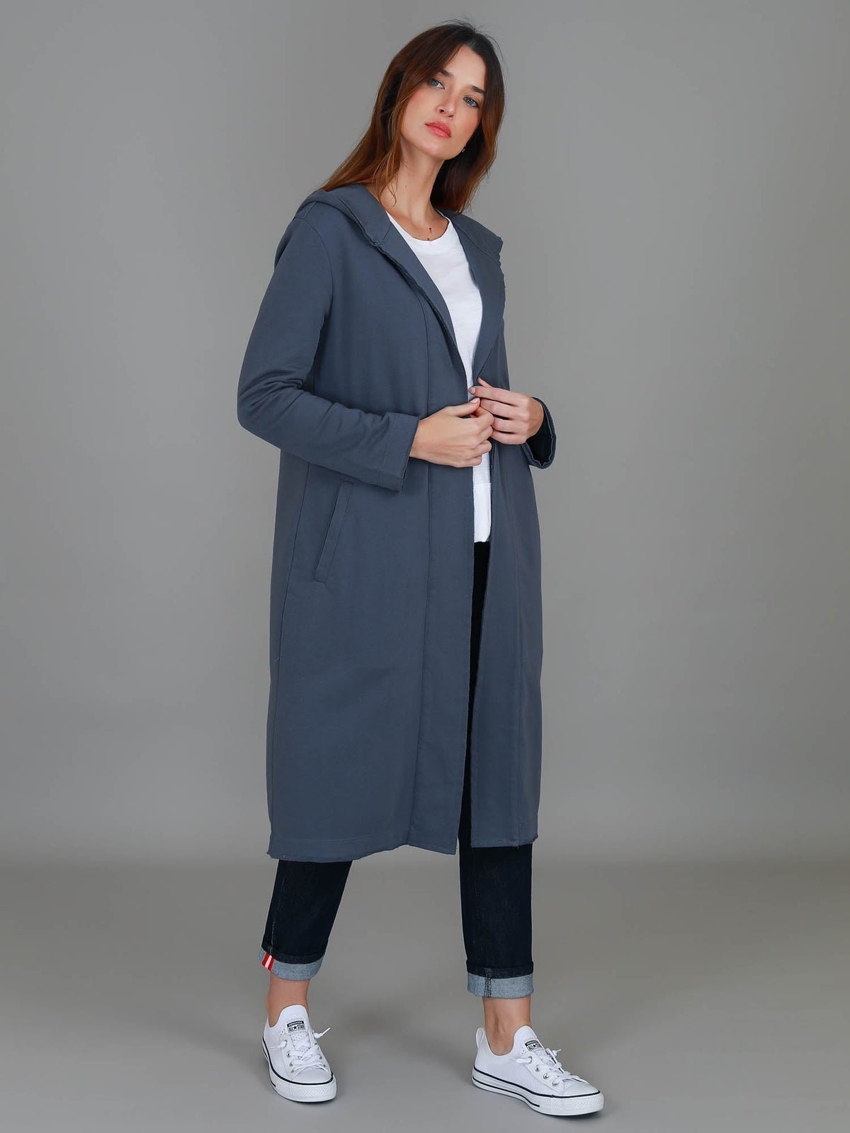 Salisbury | Women's Long Jacket – Cotton French Terry