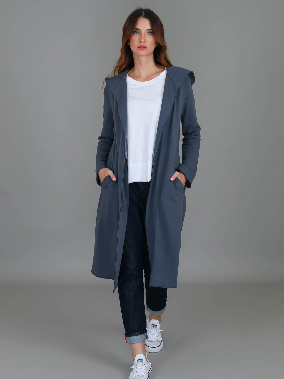 Salisbury | Women's Long Jacket – Cotton French Terry