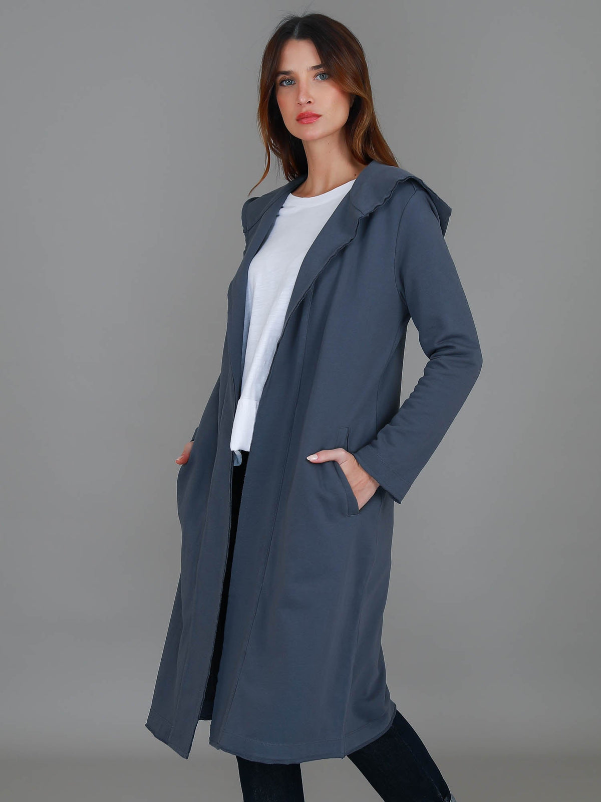 Salisbury | Women's Long Jacket – Cotton French Terry