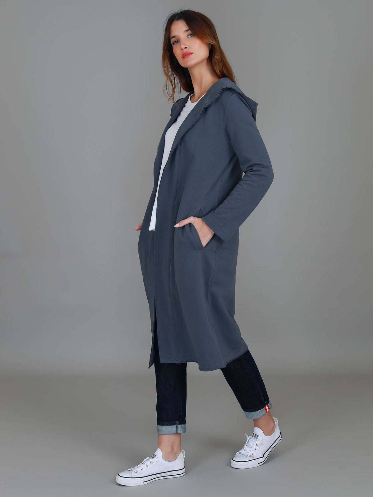 Salisbury | Women's Long Jacket – Cotton French Terry