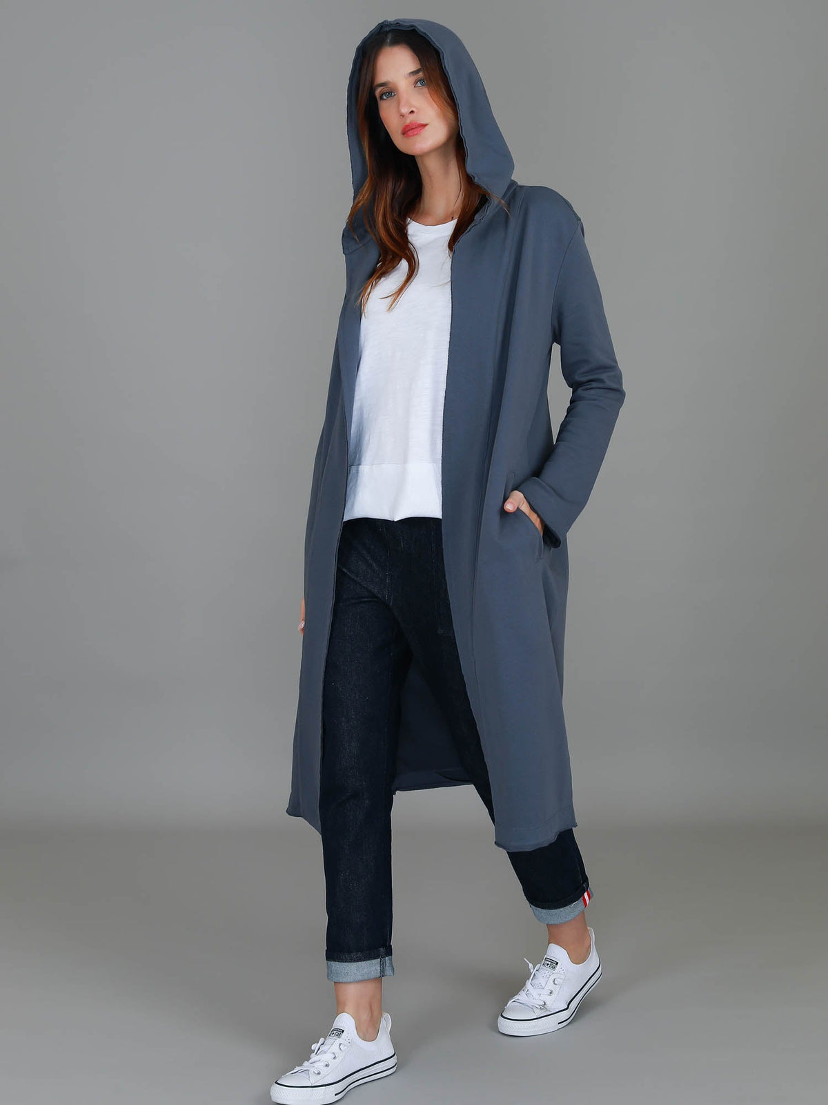 Salisbury | Women's Long Jacket – Cotton French Terry