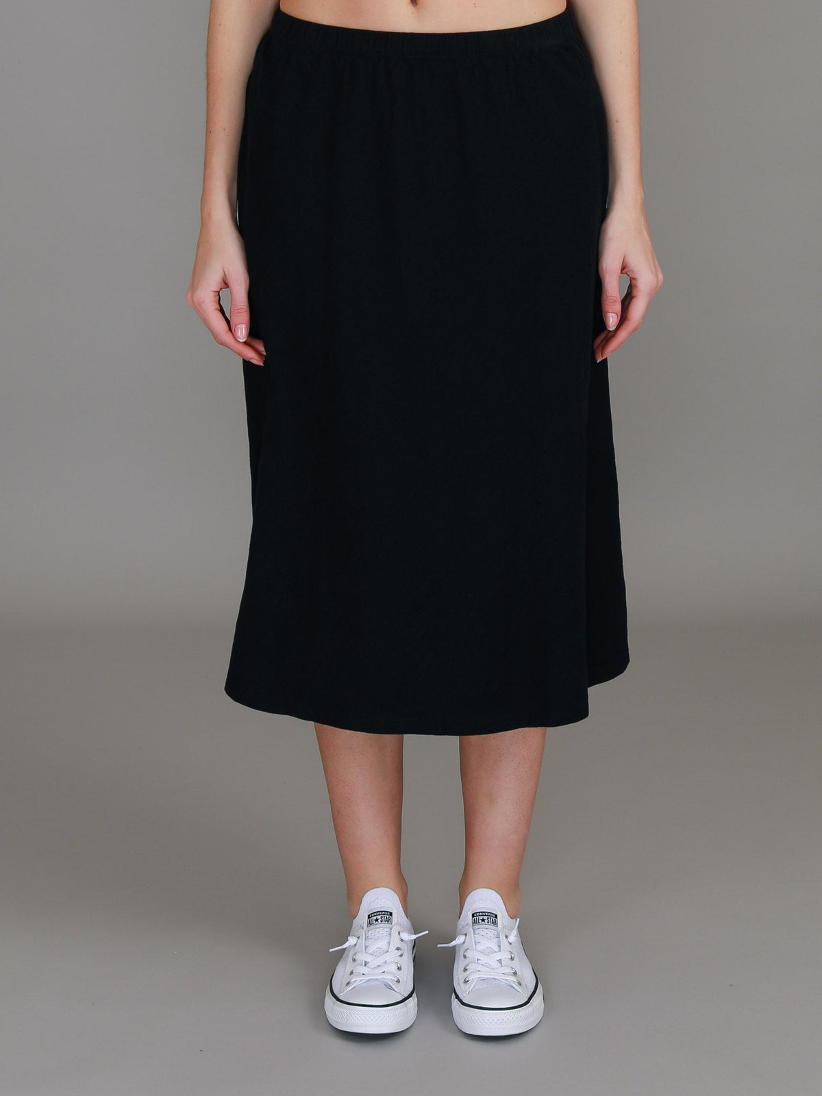 Heathmont | Women's A-Line Midi Skirt – Cotton Jersey