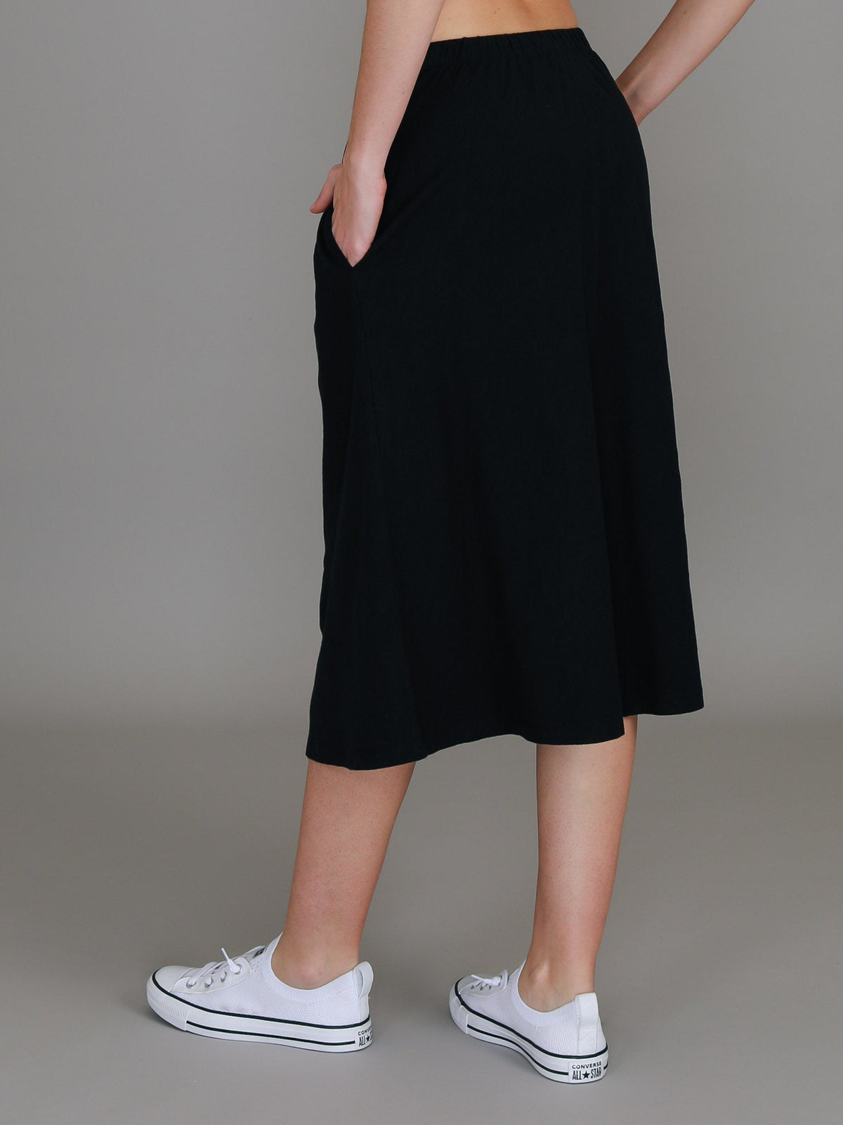Heathmont | Women's A-Line Midi Skirt – Cotton Jersey