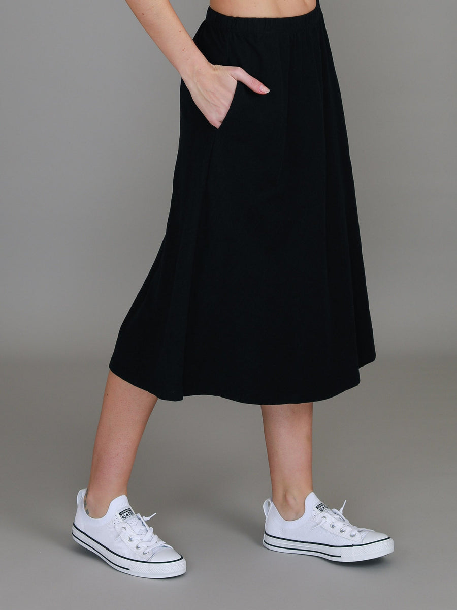 Heathmont | Women's A-Line Midi Skirt – Cotton Jersey