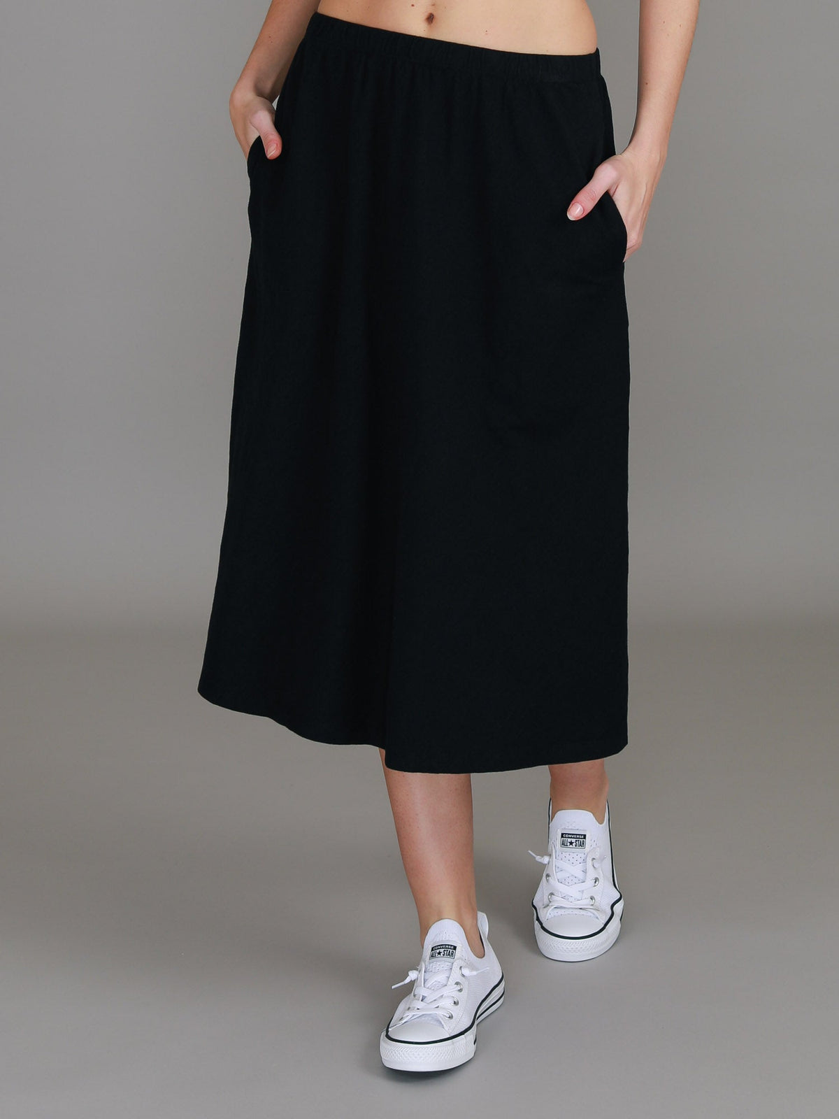 Heathmont | Women's A-Line Midi Skirt – Cotton Jersey