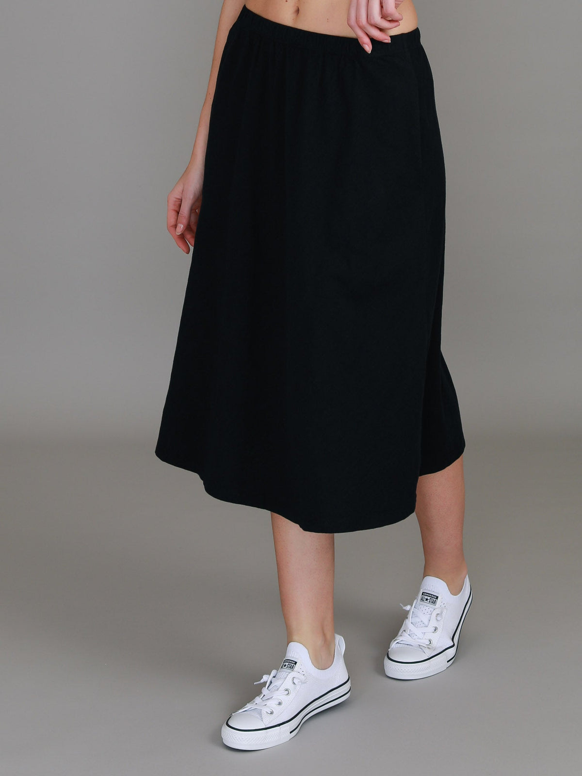 Heathmont | Women's A-Line Midi Skirt – Cotton Jersey