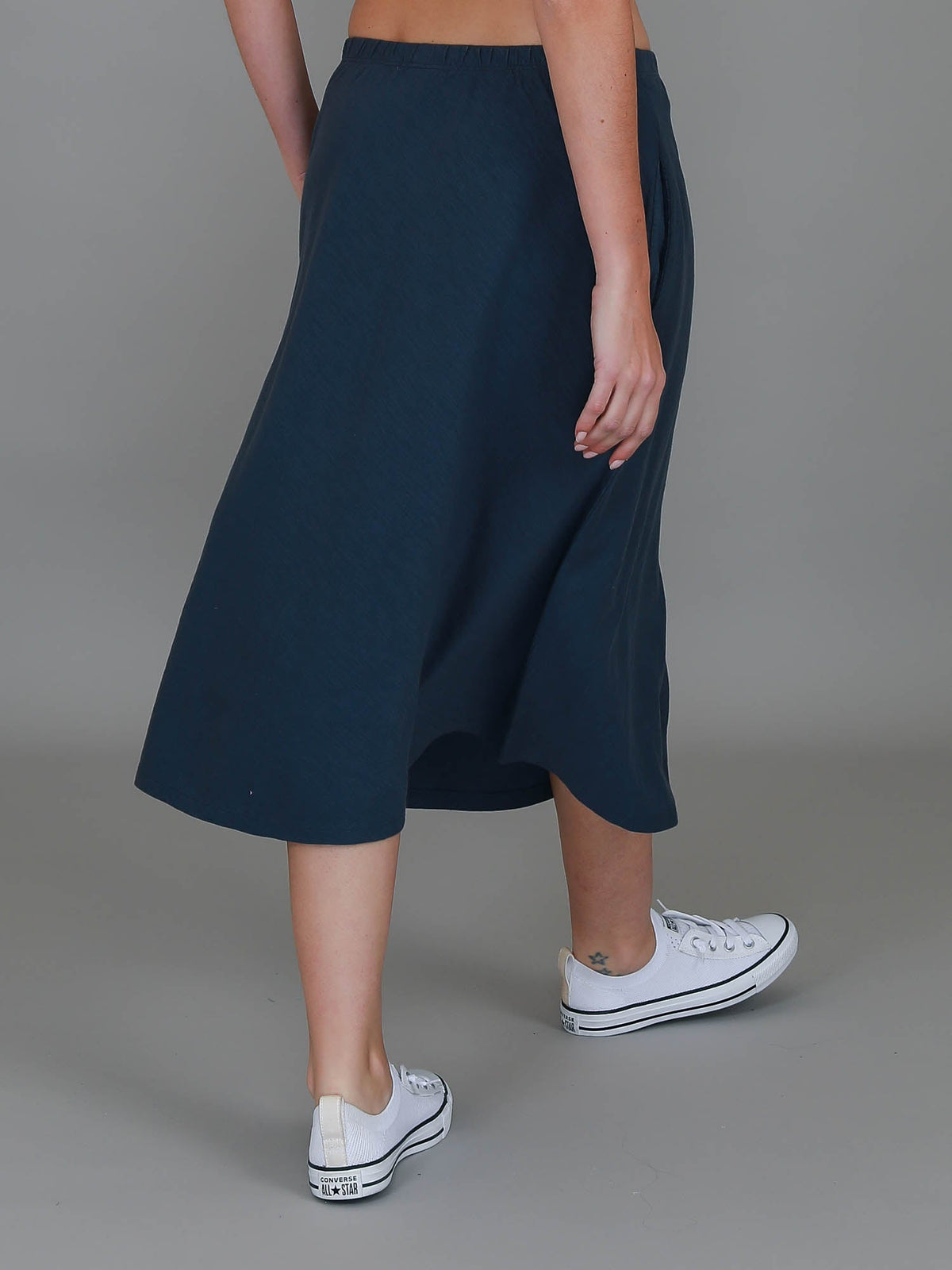 Heathmont | Women's A-Line Midi Skirt – Cotton Jersey