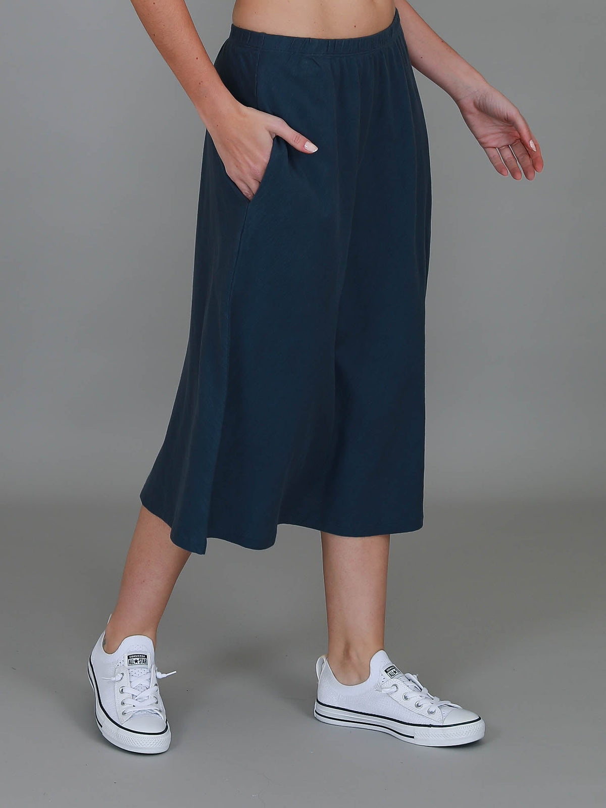 Heathmont | Women's A-Line Midi Skirt – Cotton Jersey
