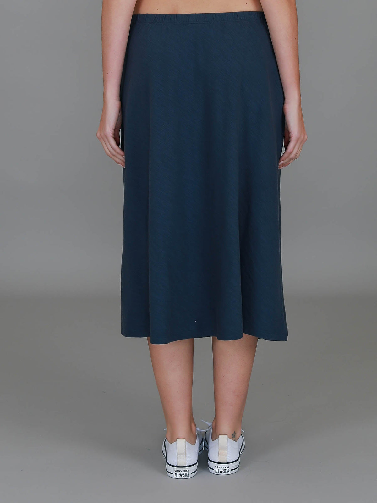 Heathmont | Women's A-Line Midi Skirt – Cotton Jersey