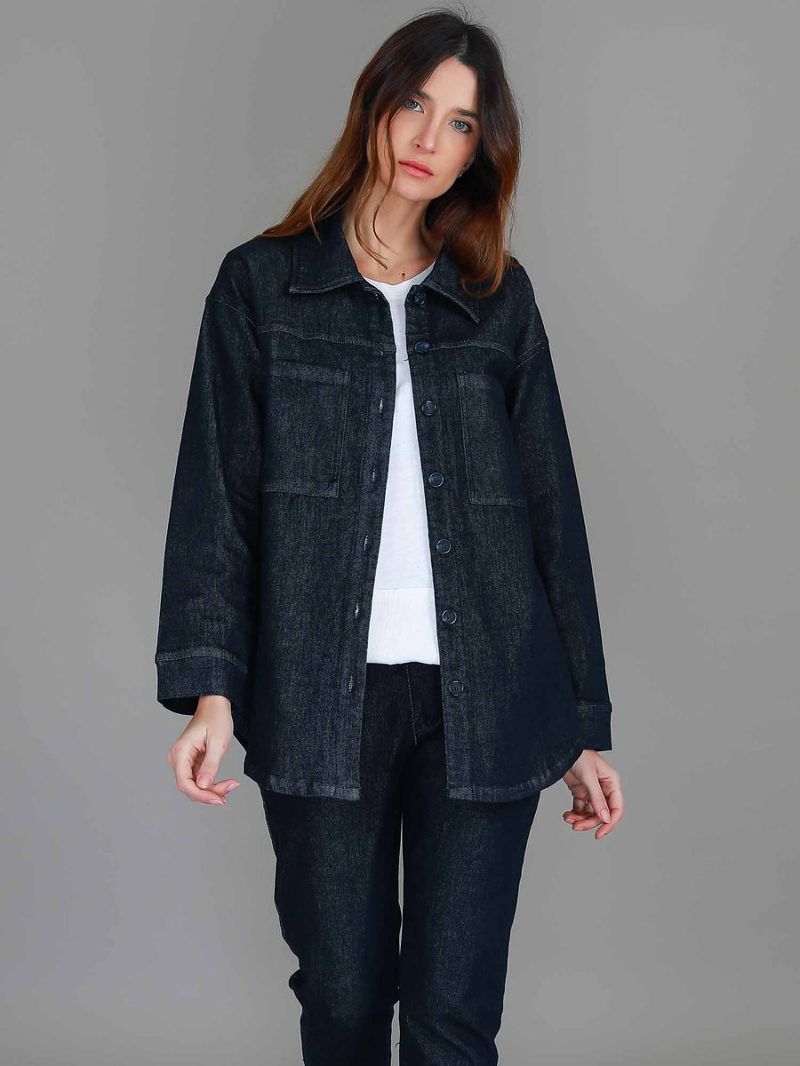 Berwick | Women's Denim Shacket – Stretch Denim
